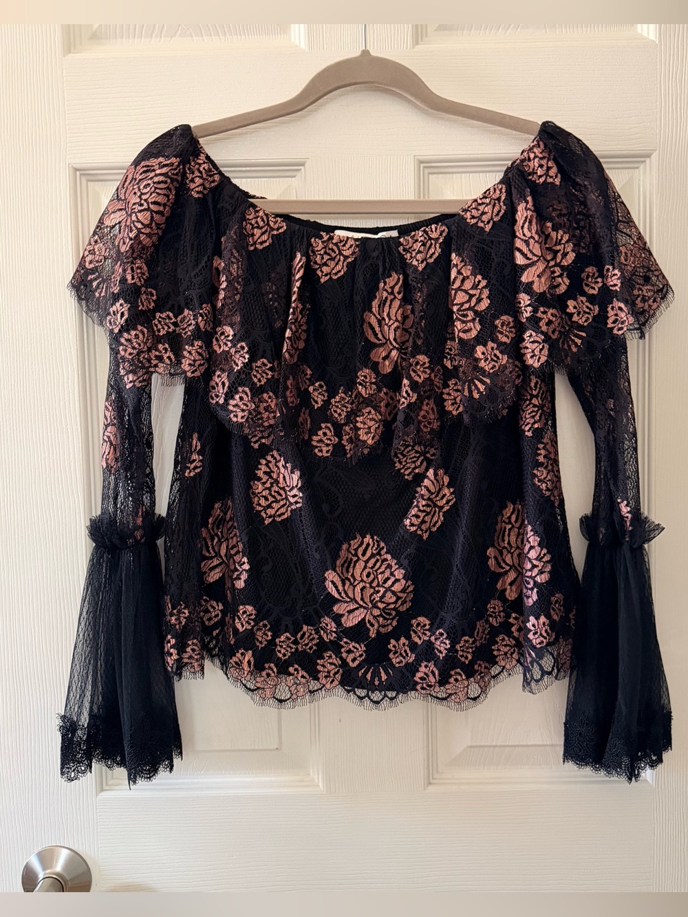 Alexis Lace Off The Shoulder Top